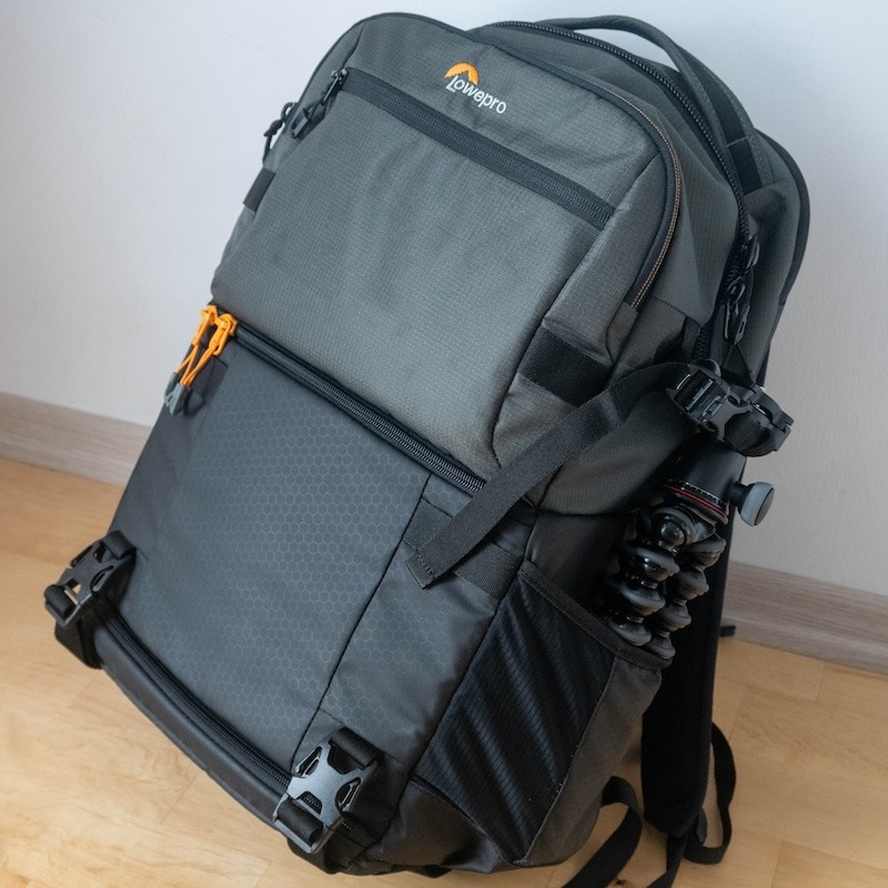 a backpack on the floor