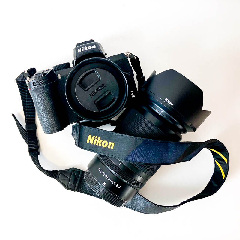 Nikon Z 50 mirrorless camera and kit lenses